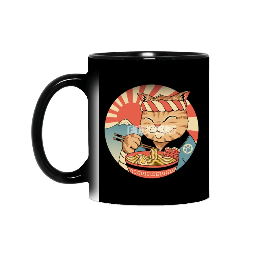 Catana Ramen Front Print Sihirli Kupa