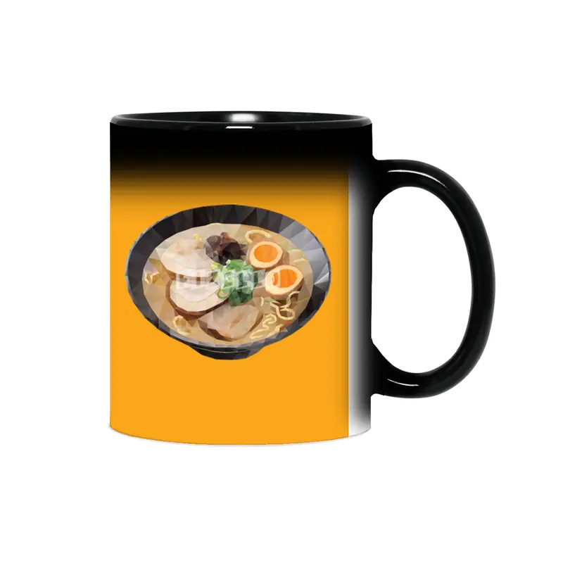 Japanese Tonkotsu Ramen Polygon Art Sihirli Kupa