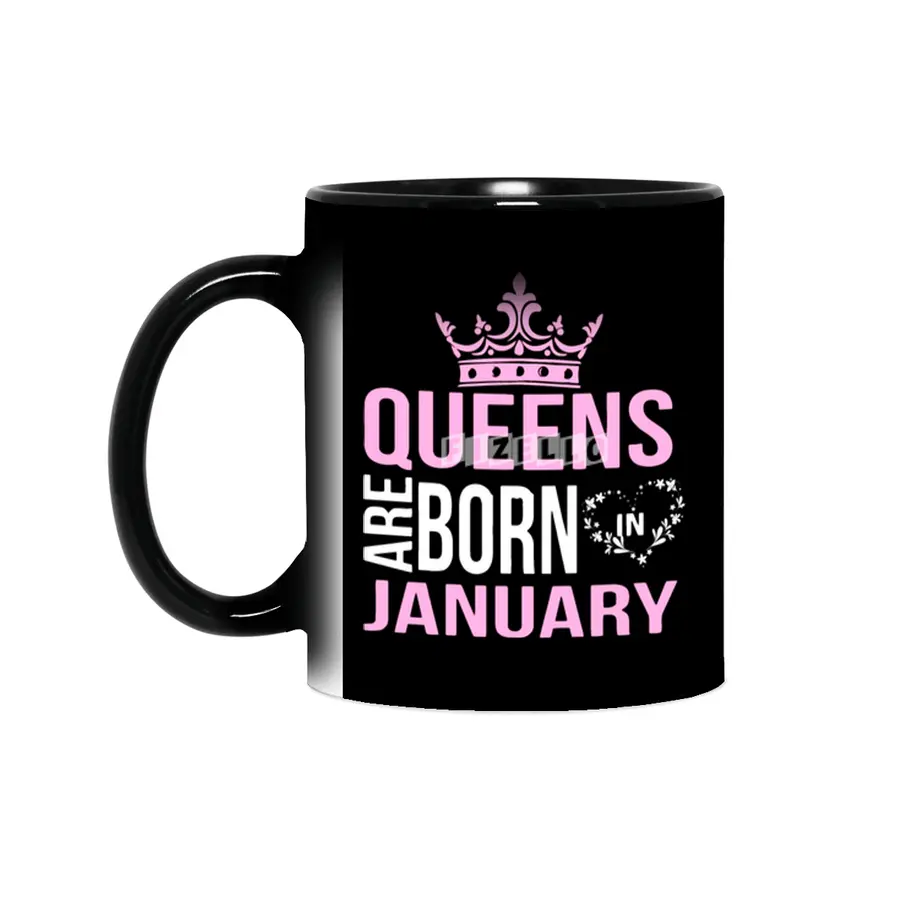 Queens are born in January T-shirt Sihirli Kupa