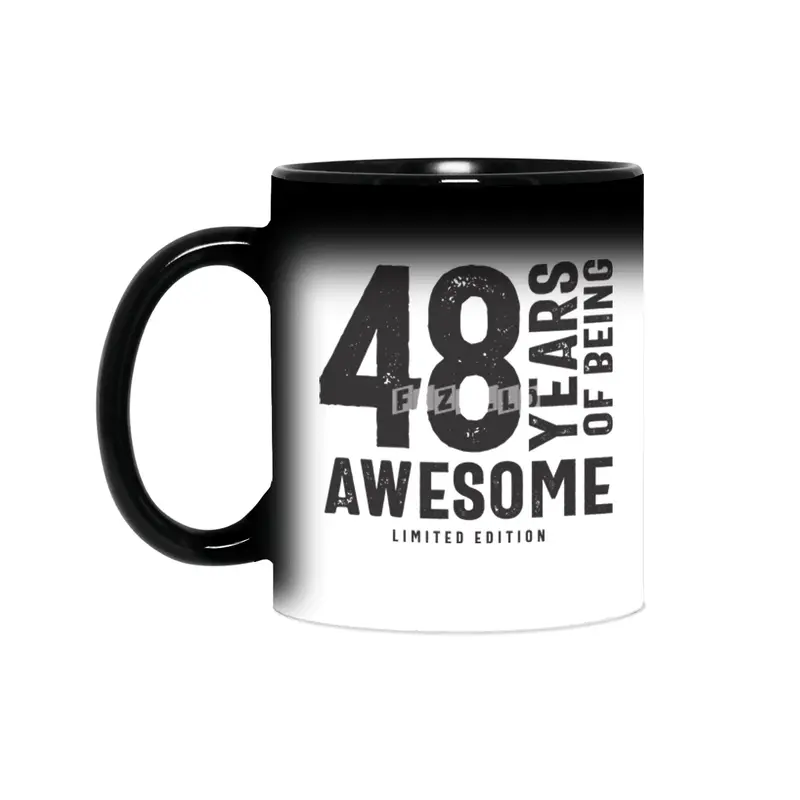 48 Years Of Being Awesome 48th Birthday Sihirli Kupa