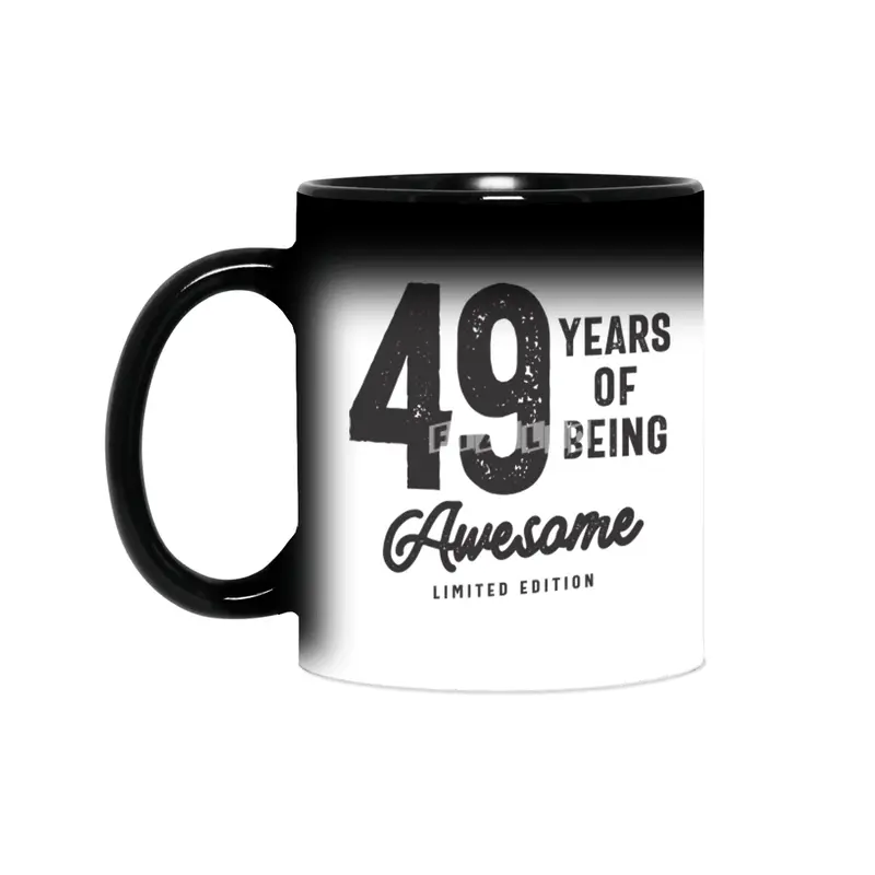 49 Years Of Being Awesome 49th Birthday Sihirli Kupa