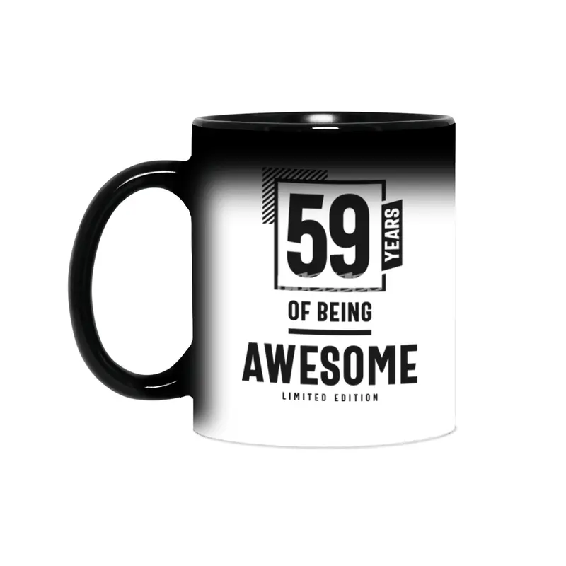 59 Years Of Being Awesome 59th Birthday Sihirli Kupa