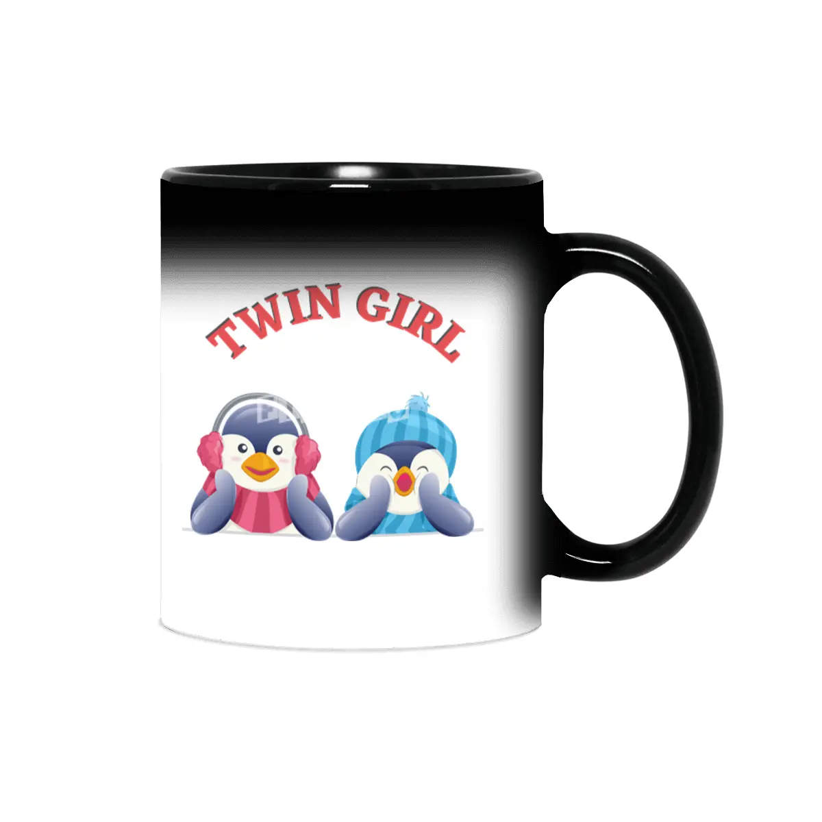 Twin outfit - twin girl penguin lies Sihirli Kupa