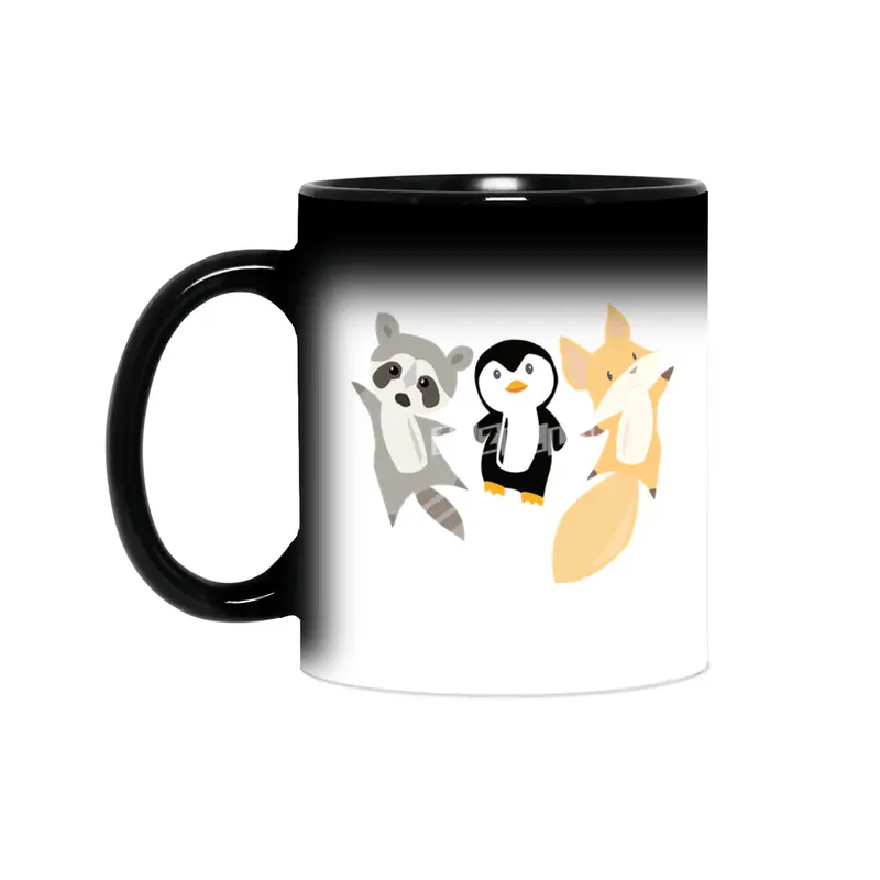 Raccoon Penguin Fox Funny Animals For Kids Sihirli Kupa