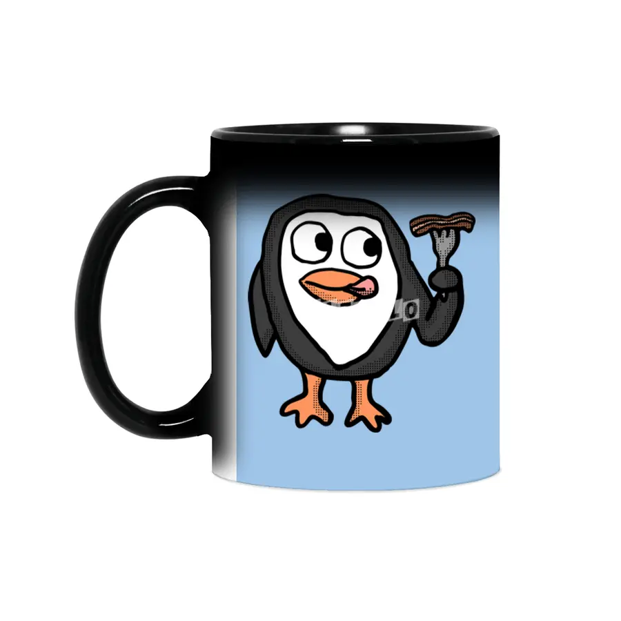 Bacon Lovin Penguin  Sihirli Kupa