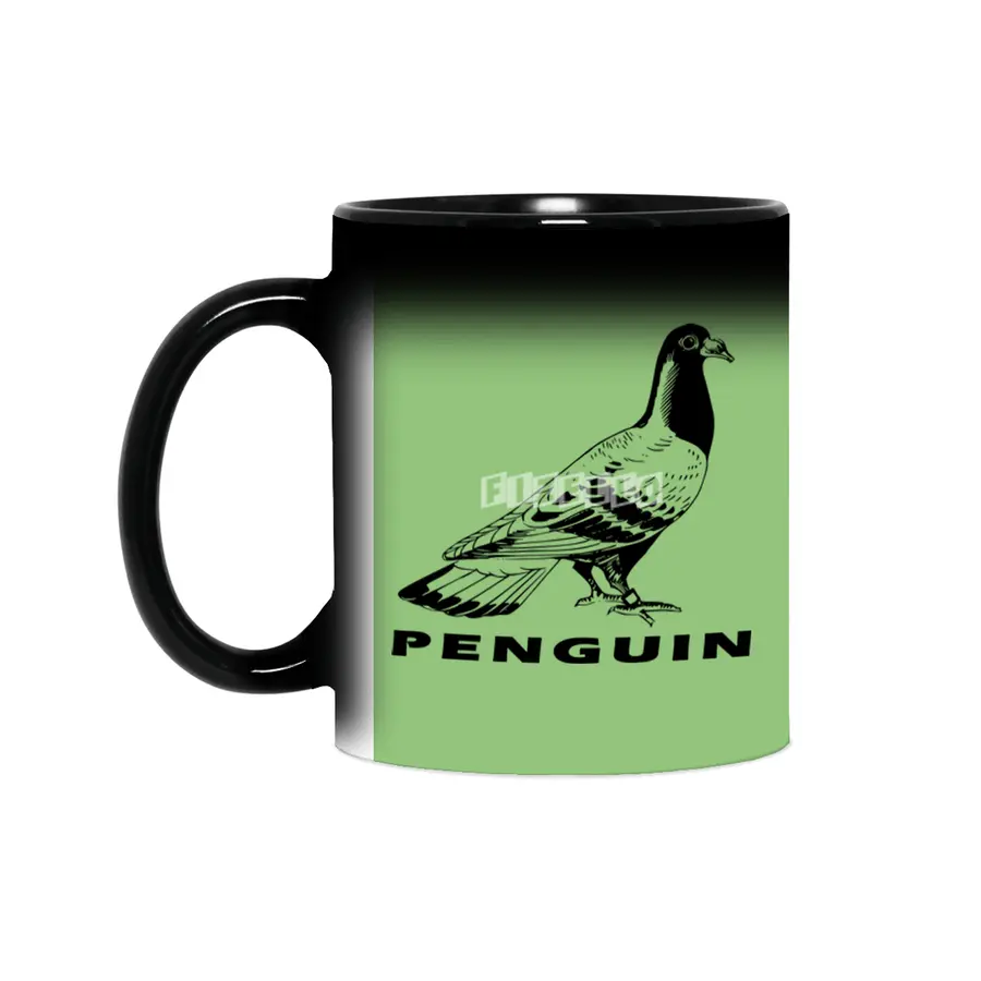 Deliberately Wrong Black Penguin Pigeon Sihirli Kupa