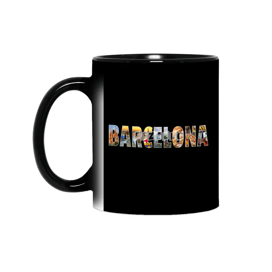 Barcelona Souvenir Spanish Vacation T Shirt Gift Sihirli Kupa