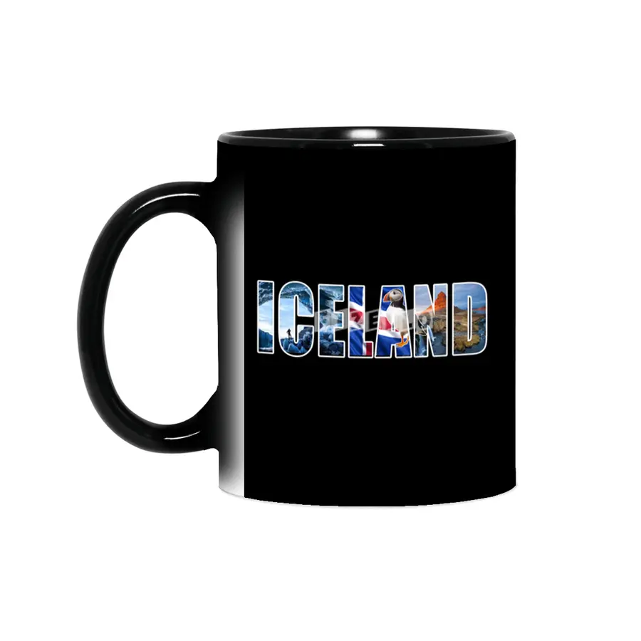 Iceland Souvenir Vacation T Shirt Sihirli Kupa