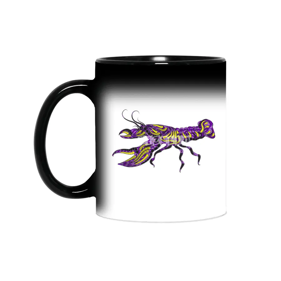 ethmic silhouette of lobster Sihirli Kupa