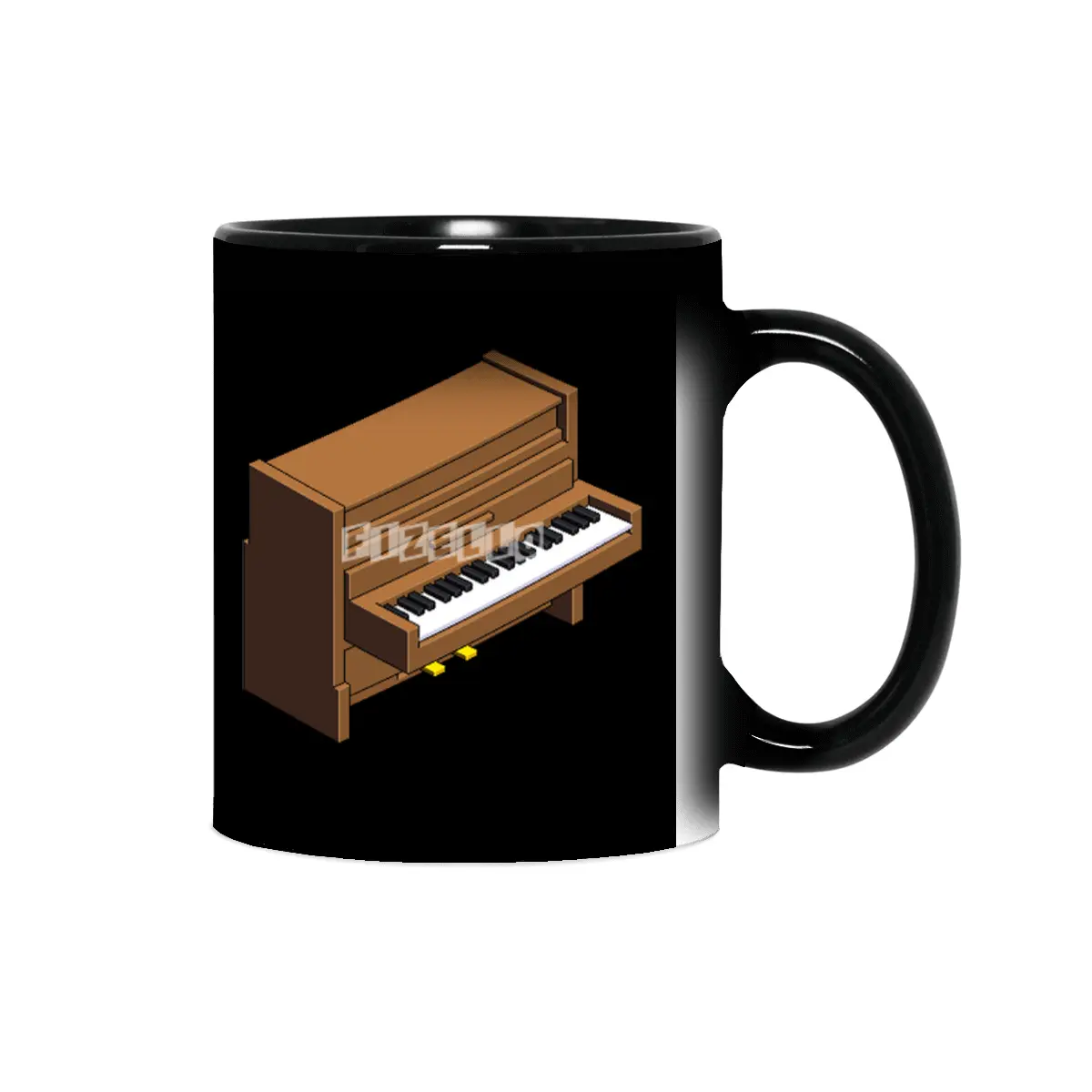 Classic wooden piano pixel art Sihirli Kupa