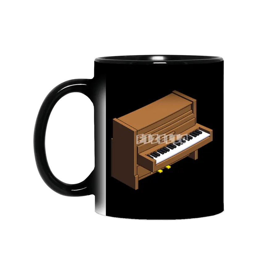 Classic wooden piano pixel art Sihirli Kupa