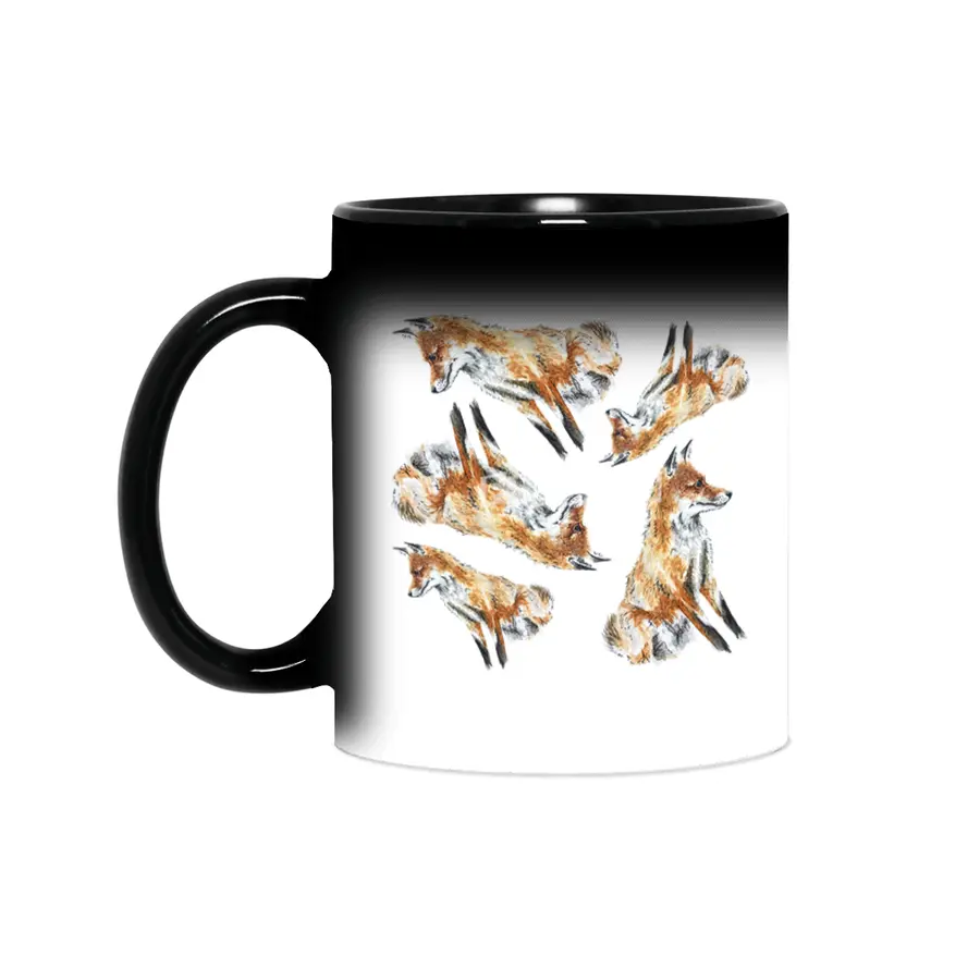 Fox - water colour - FoxyLoxy Sihirli Kupa