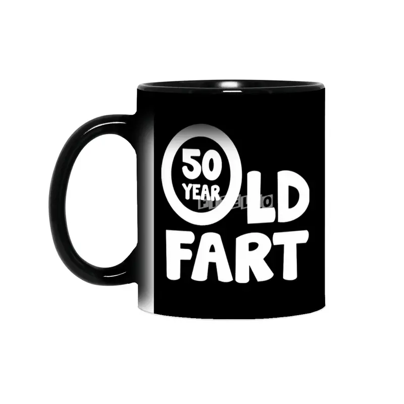 50 Year Old Fart Funny Sihirli Kupa
