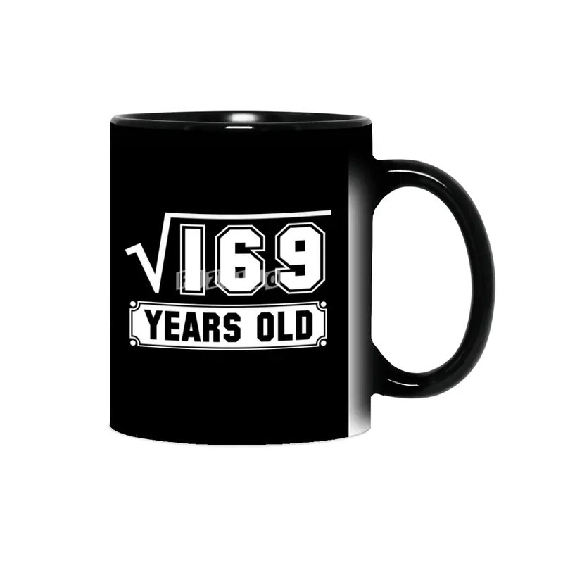 13th Birthday Gift Square Root of 169 13 Year Old Math Bday Present Sihirli Kupa