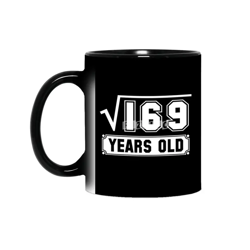13th Birthday Gift Square Root of 169 13 Year Old Math Bday Present Sihirli Kupa