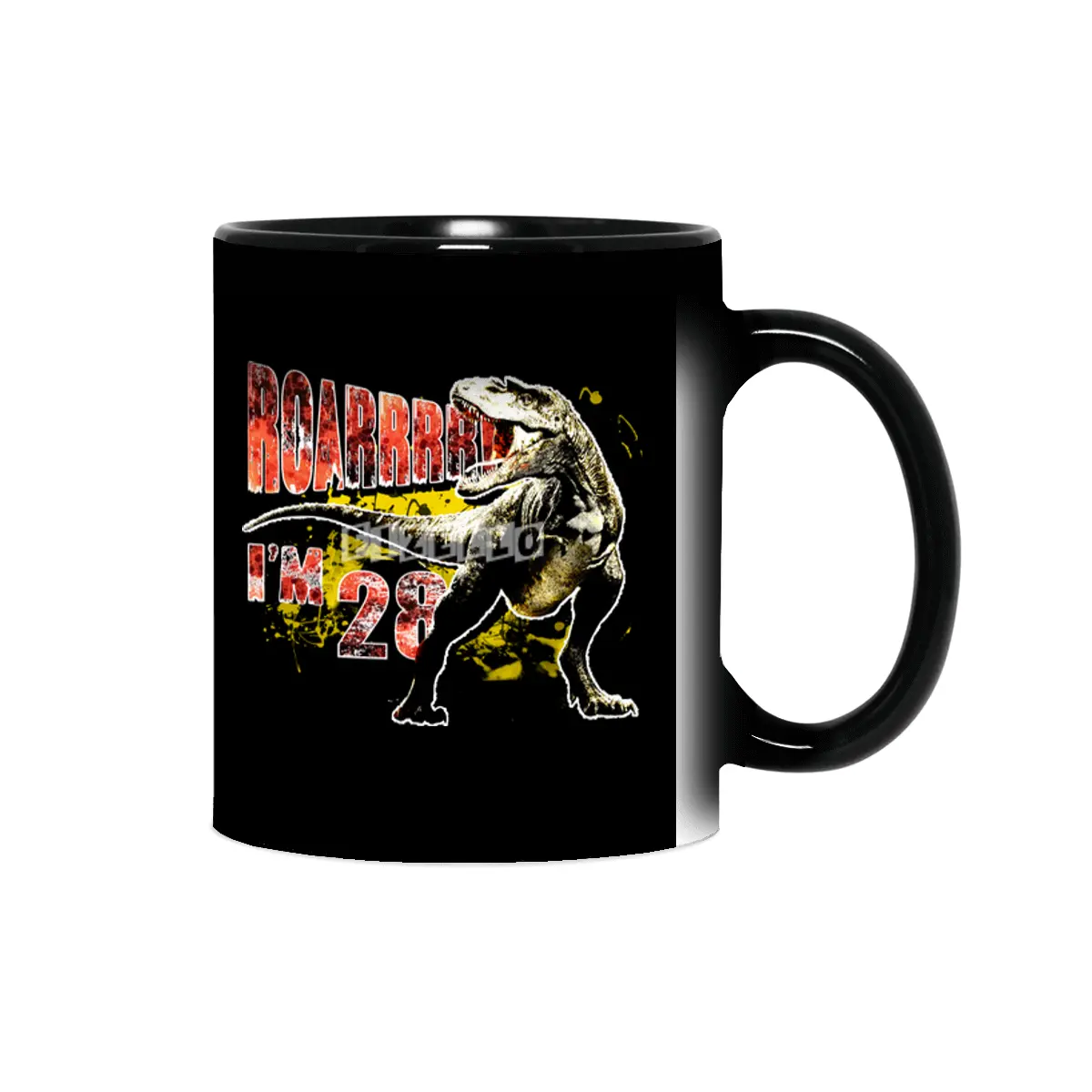 28th Birthday Gift 28 Year Old Dinosaurs Birthday Present Sihirli Kupa
