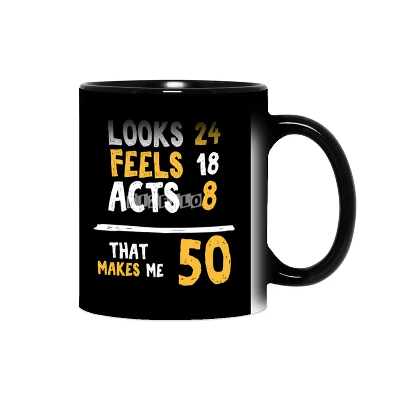 50 Years Old Birthday Gift 50 Year Old Present Sihirli Kupa