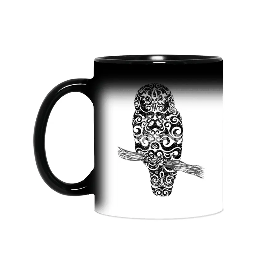 Swirly Owl Sihirli Kupa