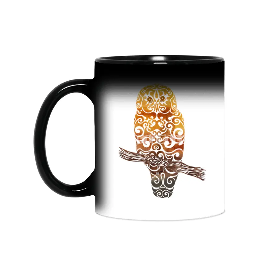 Swirly Owl Sihirli Kupa
