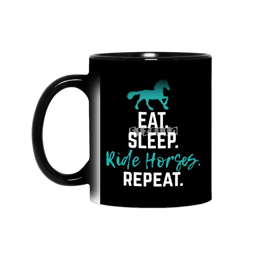 Horse gift Eat Sleep Ride Horses Repeat Horseback Riding Sihirli Kupa