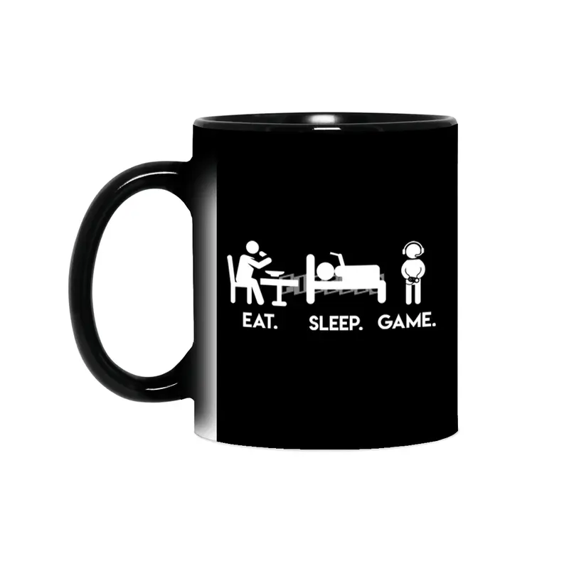 GAMERS LIFE  Funny Eat Sleep Game Video Gamer  Great Gaming Gift Sihirli Kupa