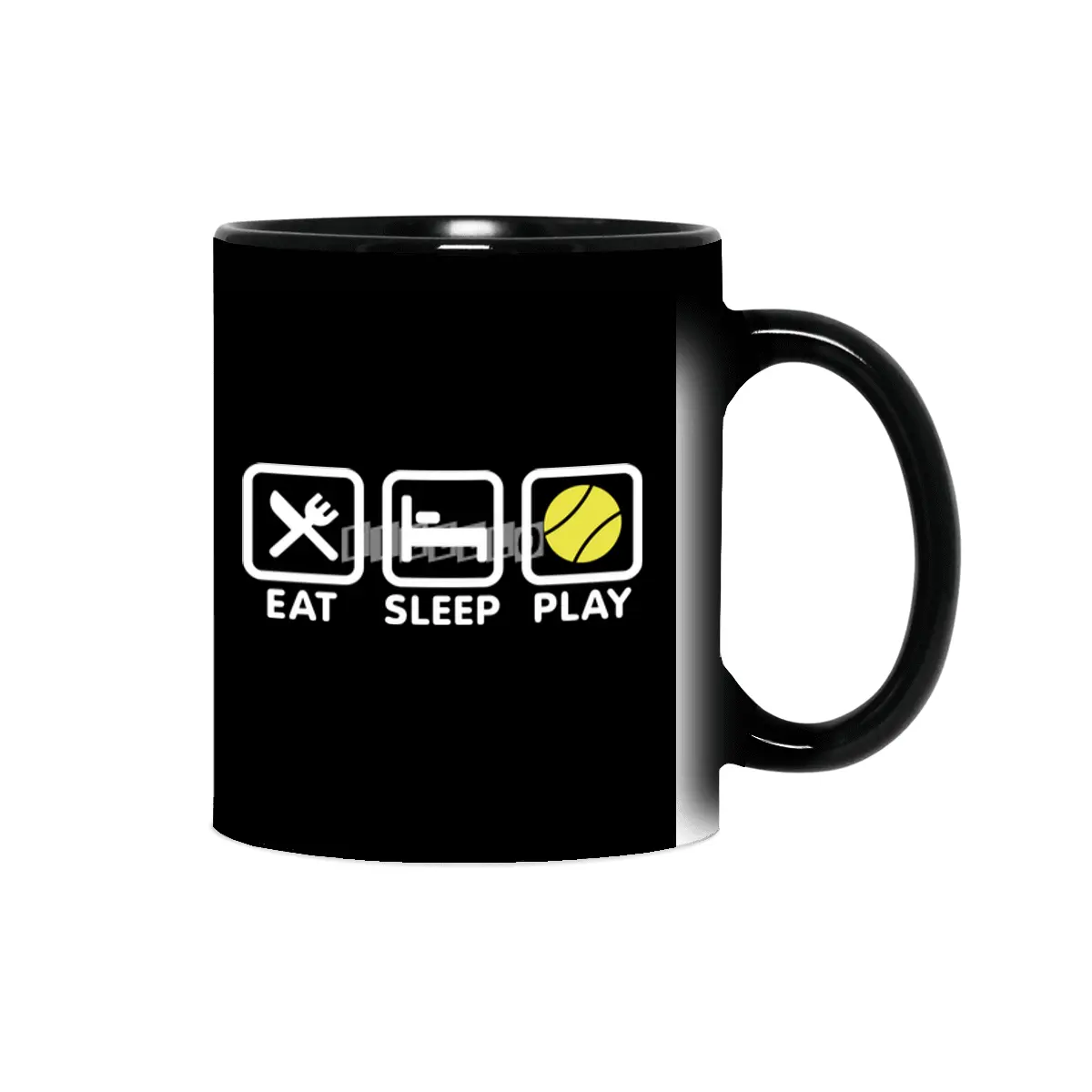 Funny Tennis Player Retro Sport Eat Sleep Tennis Sihirli Kupa