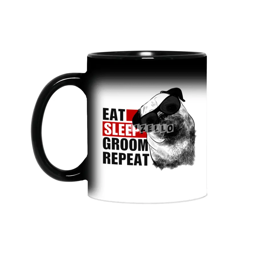 Dog Grooming Eat Sleep Groom Repeat Sihirli Kupa