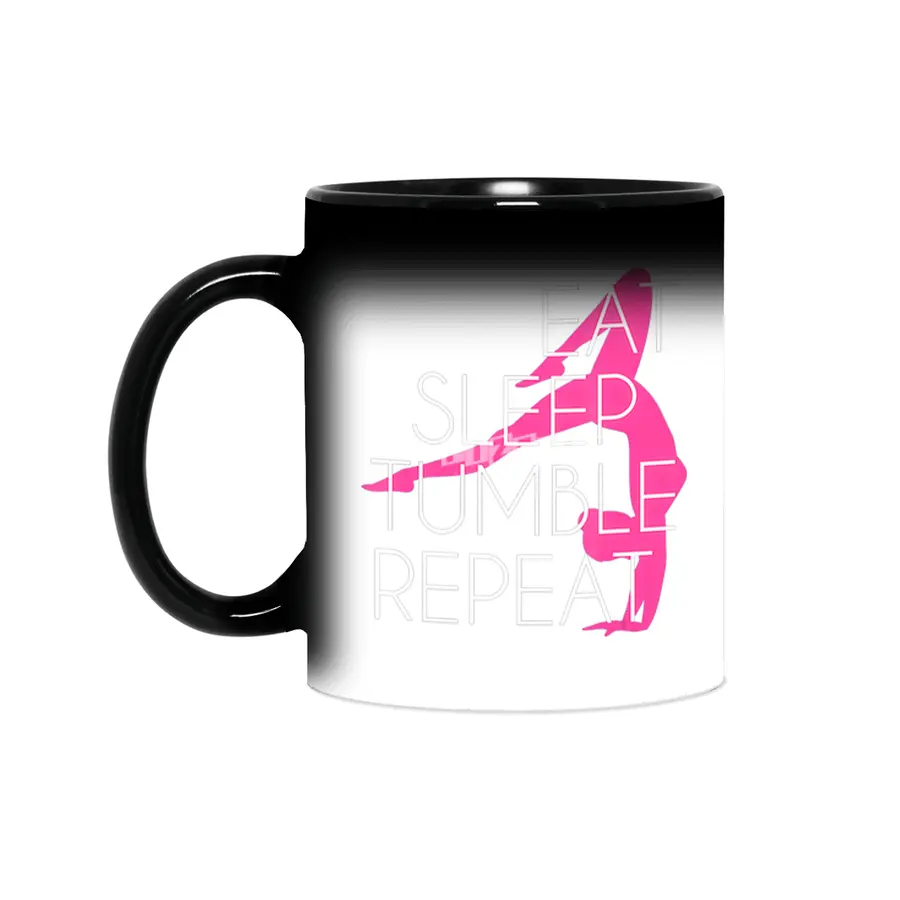 Funny Gymnast Gift Eat Sleep Tumble Repeat Sihirli Kupa