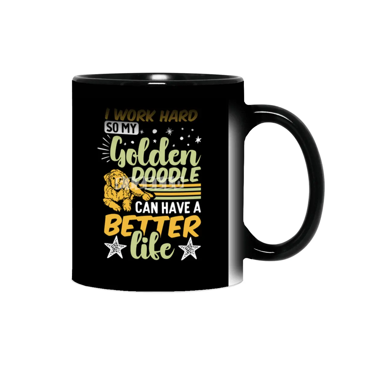 i work hard so my golden doodle can have a better life Sihirli Kupa