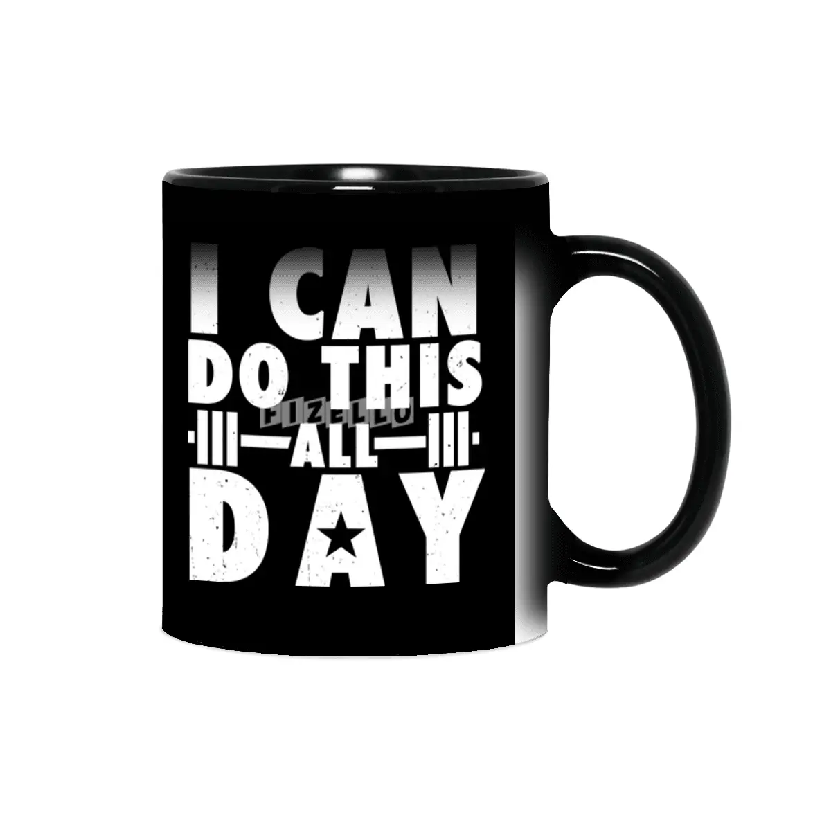 All day Workout Training Gym Fitness Motivational Sihirli Kupa