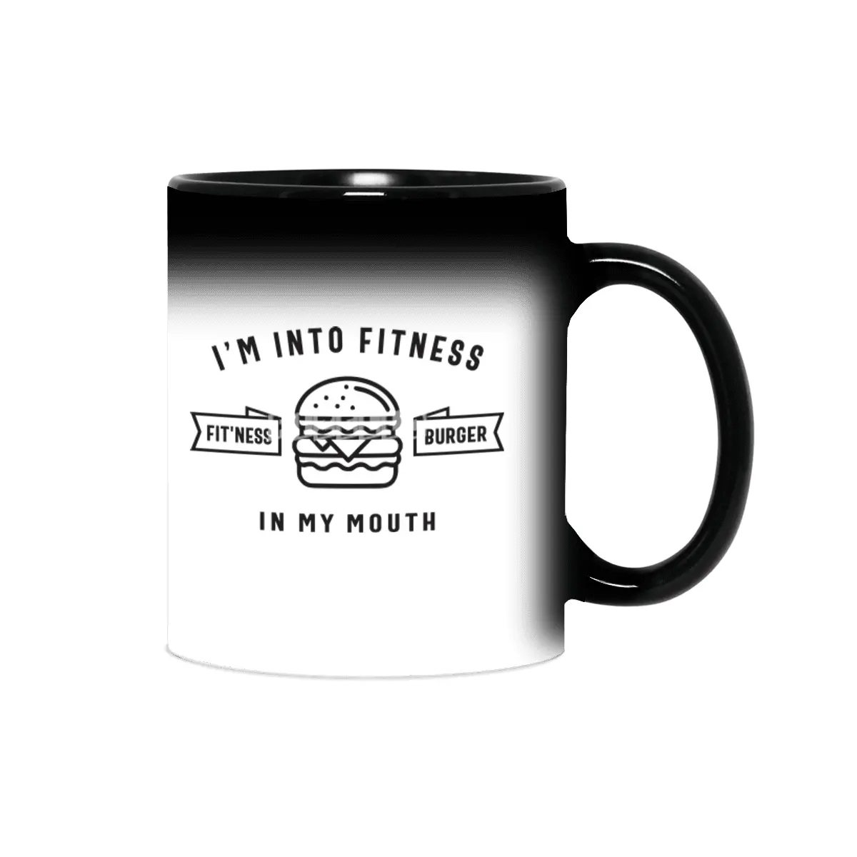 I'm Into Fitness Fit'ness Burger In My Mouth Sihirli Kupa