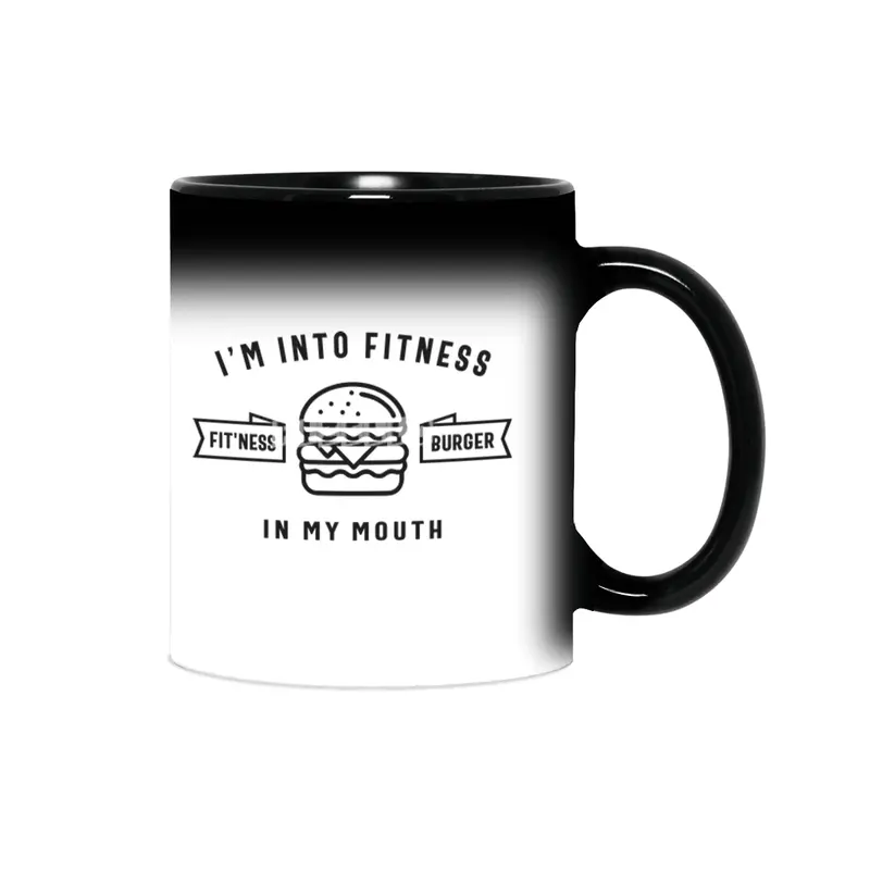I'm Into Fitness Fit'ness Burger In My Mouth Sihirli Kupa