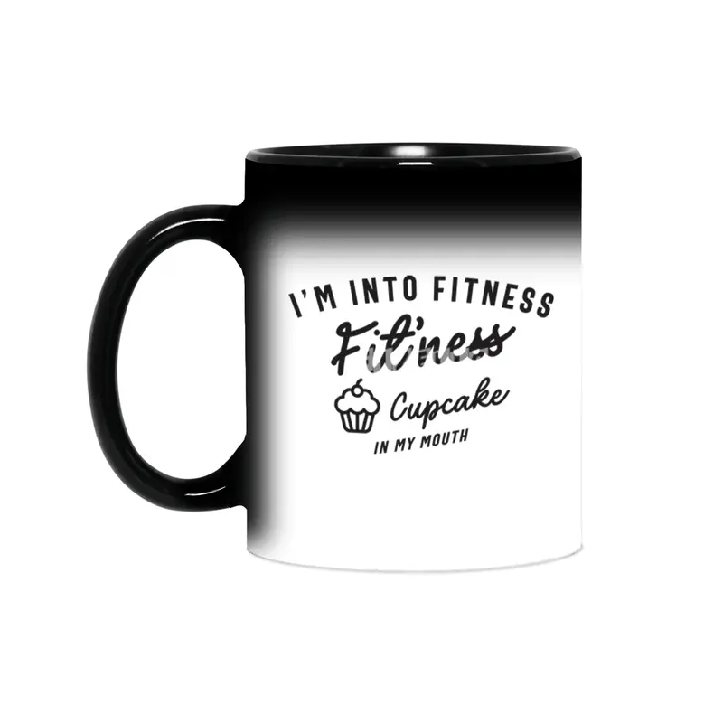 I'm Into Fitness Fit'ness Cupcake In My Mouth Sihirli Kupa