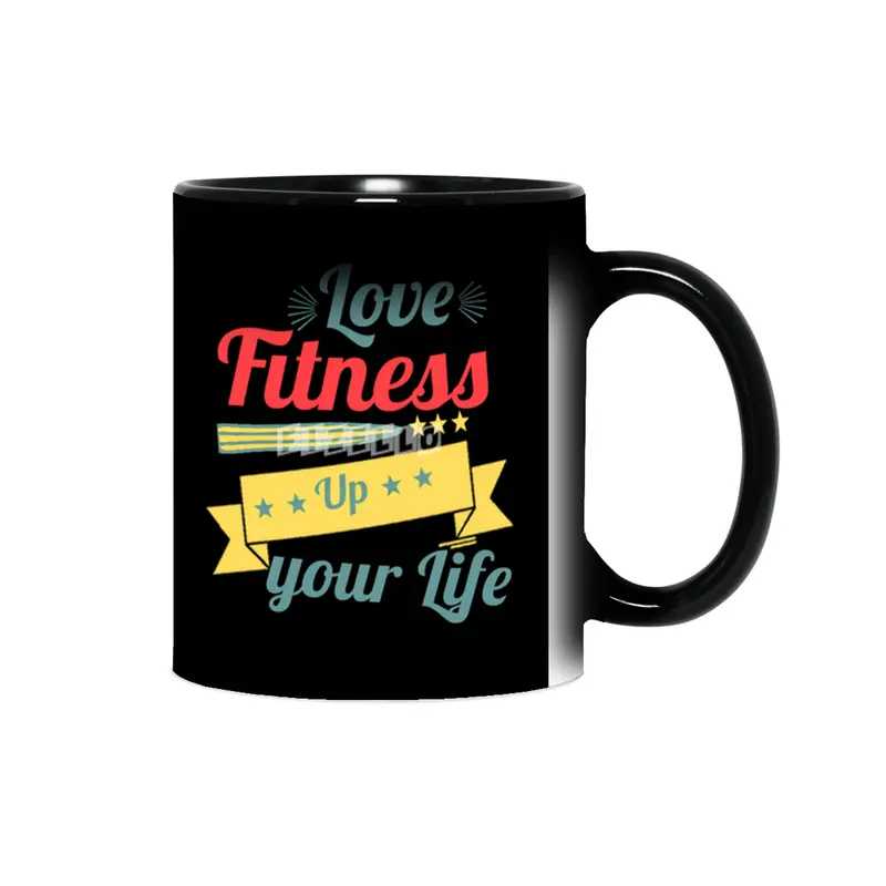Love Fitness Up your Life Gift T-shirt Sihirli Kupa