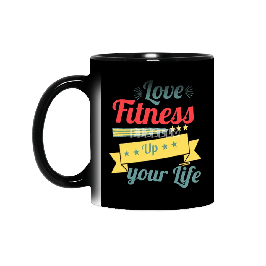 Love Fitness Up your Life Gift T-shirt Sihirli Kupa