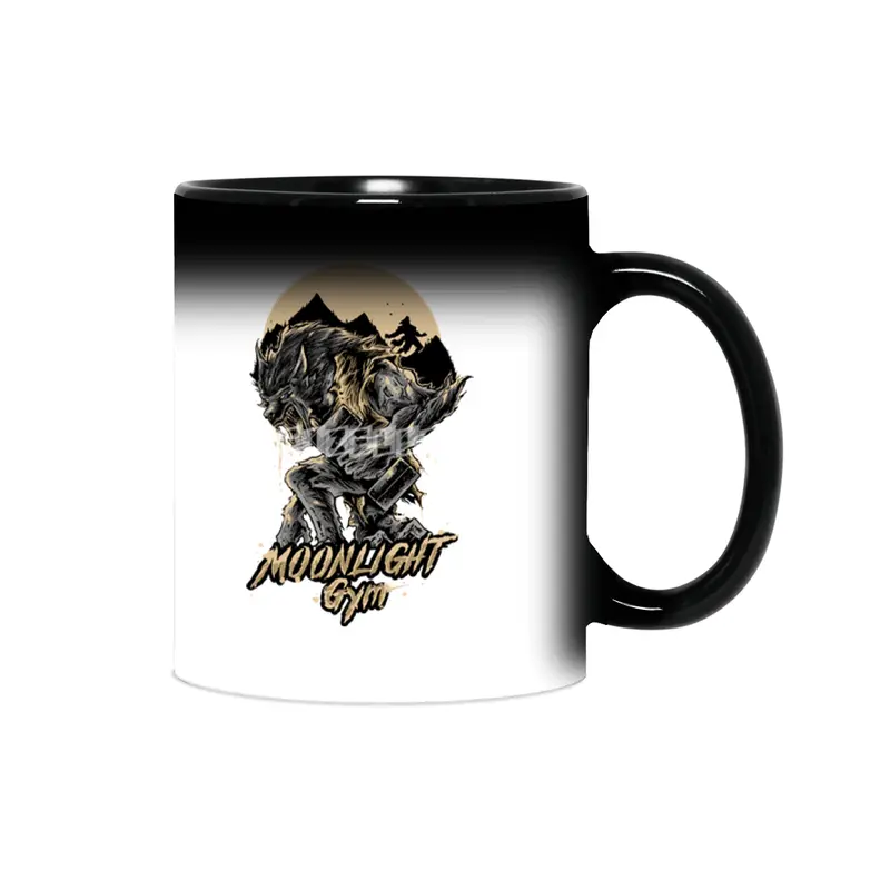 Moonlight Gym Werewolf - Gym Bodybuilding Fitness Design Sihirli Kupa