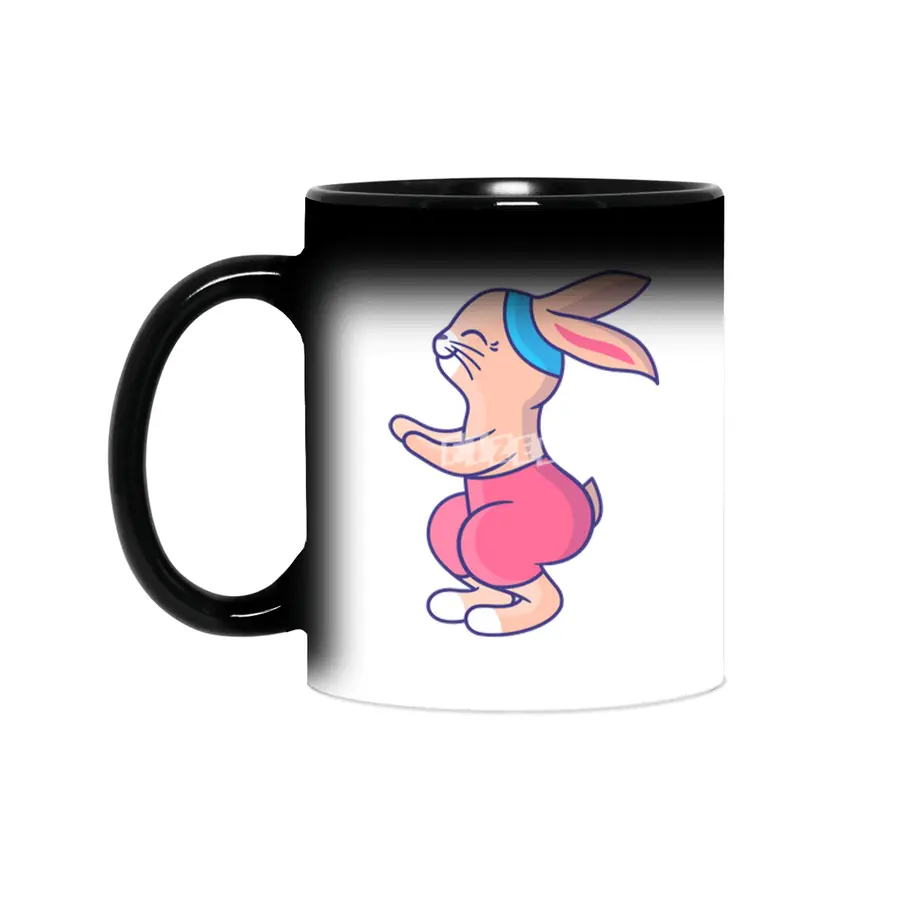 Bunny Fitness Pink Sihirli Kupa