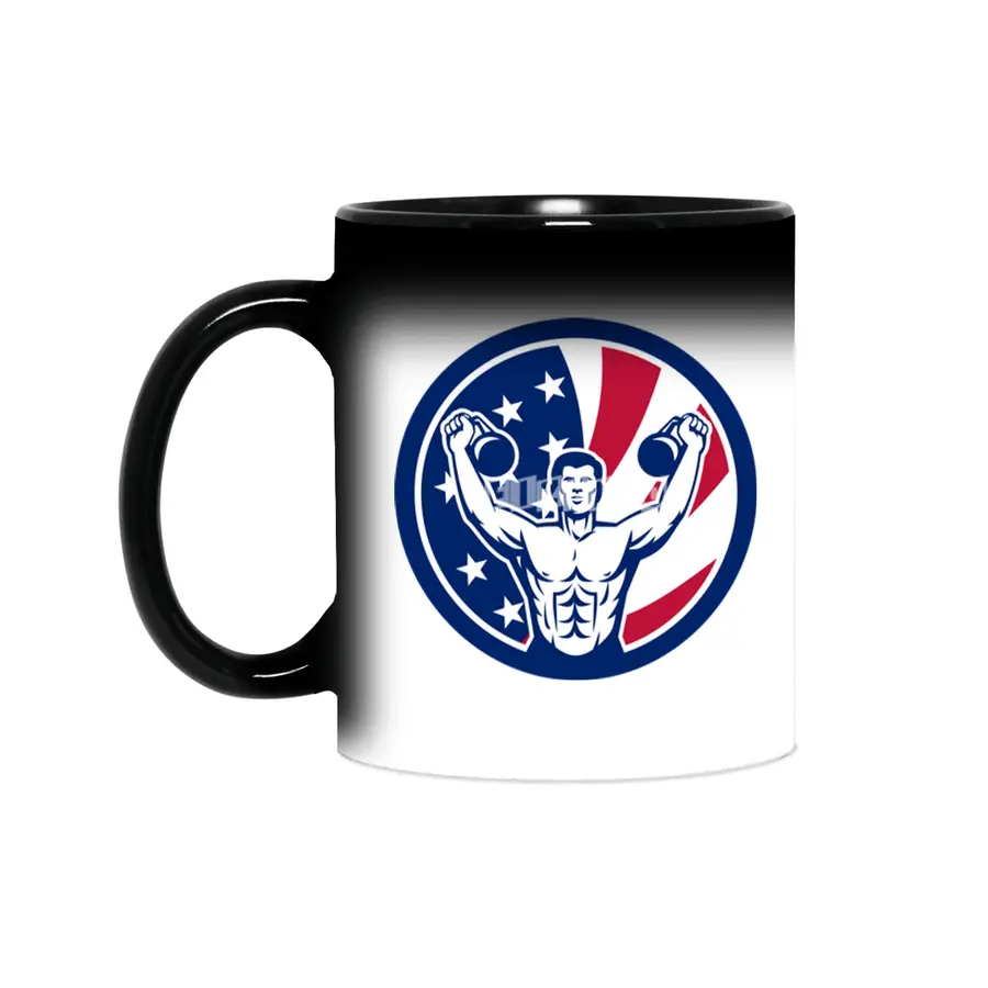 American Physical Fitness USA Flag Sihirli Kupa