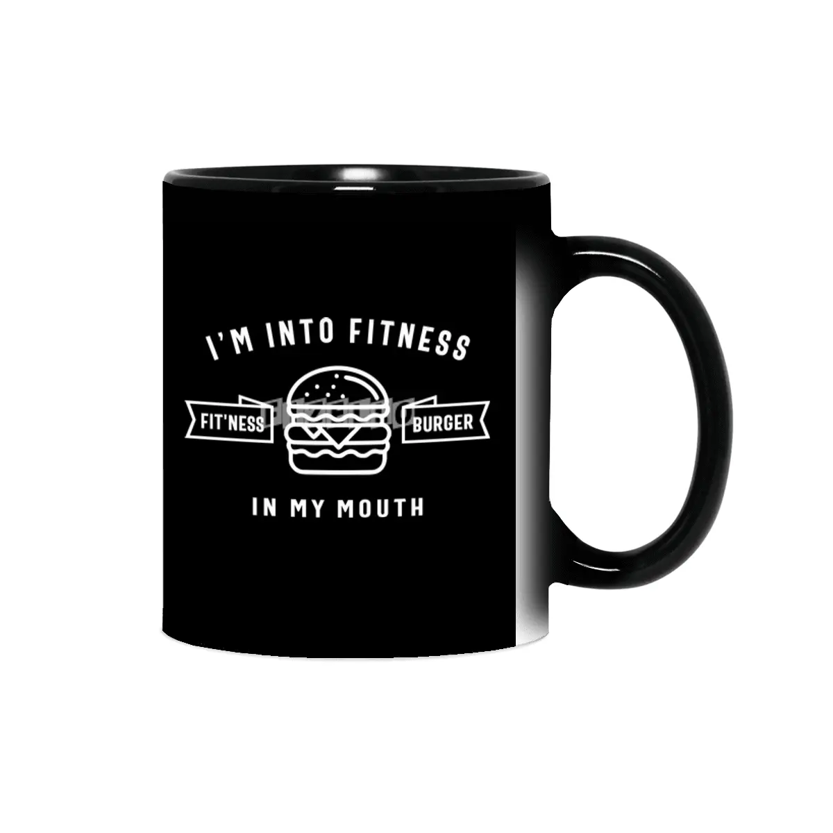 I'm Into Fitness Fit'ness Burger In My Mouth Sihirli Kupa
