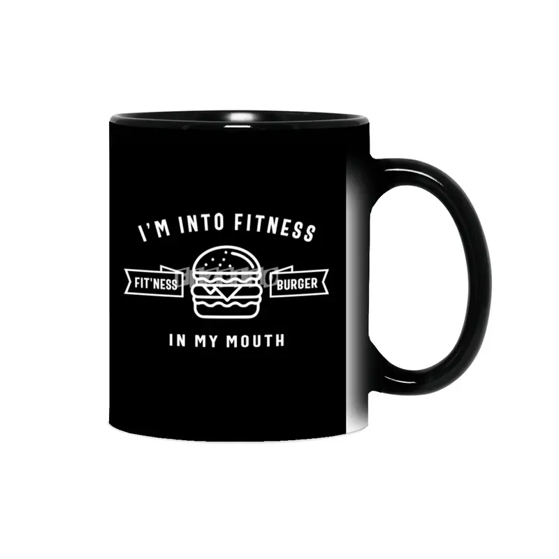 I'm Into Fitness Fit'ness Burger In My Mouth Sihirli Kupa