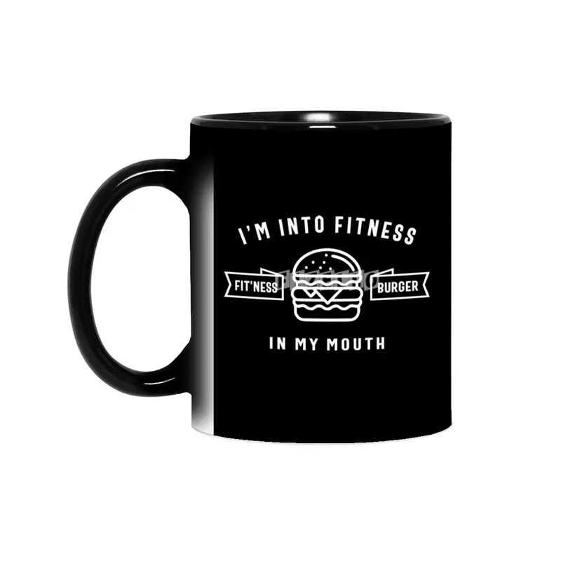 I'm Into Fitness Fit'ness Burger In My Mouth Sihirli Kupa