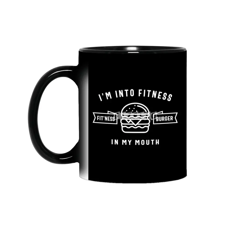 I'm Into Fitness Fit'ness Burger In My Mouth Sihirli Kupa