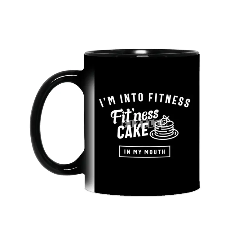 I'm Into Fitness Fit'ness Cake In My Mouth Sihirli Kupa