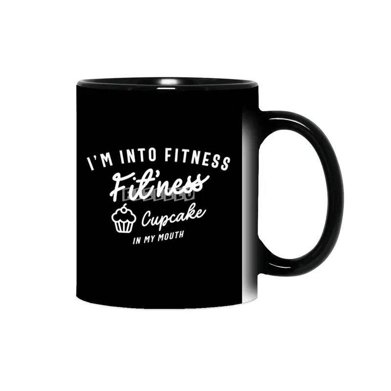I'm Into Fitness Fit'ness Cupcake In My Mouth Sihirli Kupa