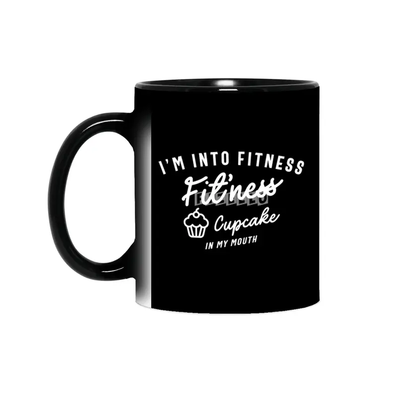 I'm Into Fitness Fit'ness Cupcake In My Mouth Sihirli Kupa