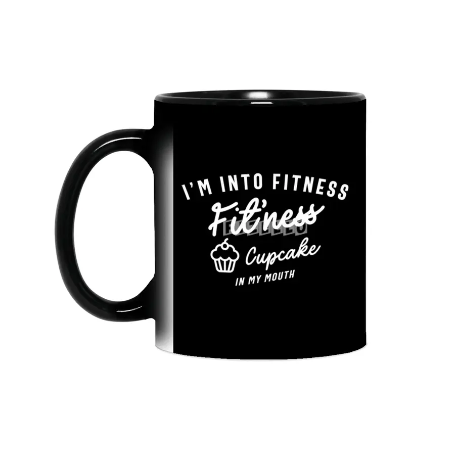 I'm Into Fitness Fit'ness Cupcake In My Mouth Sihirli Kupa