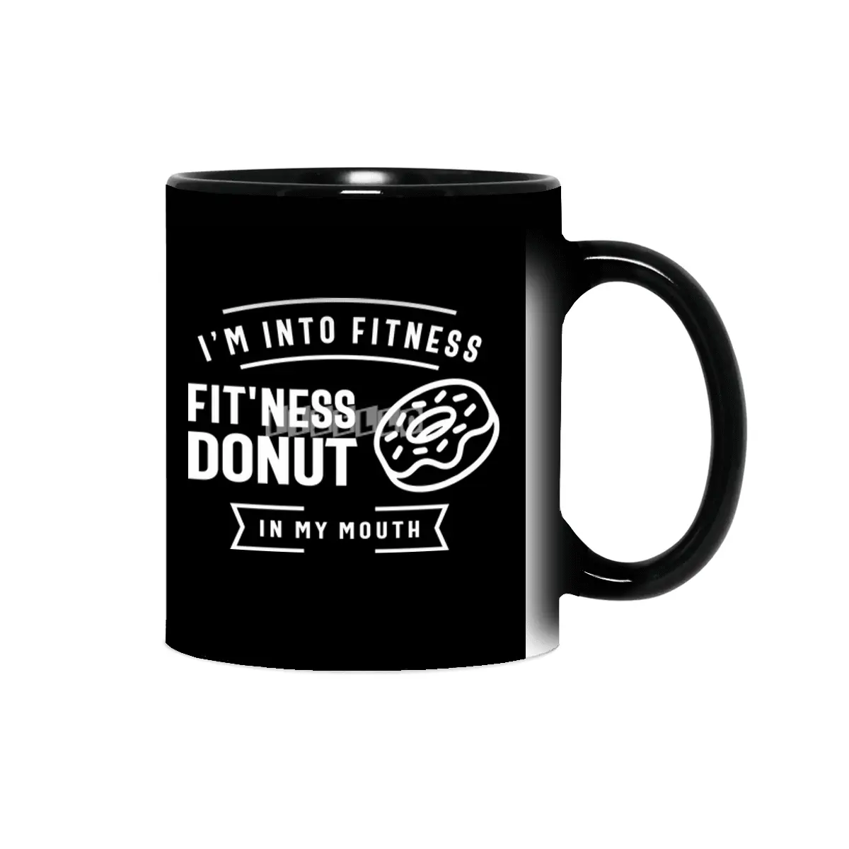 I'm Into Fitness Fit'ness Donut In My Mouth Sihirli Kupa