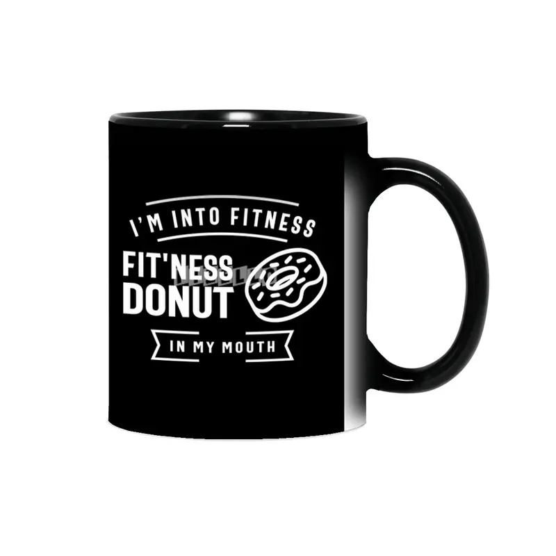 I'm Into Fitness Fit'ness Donut In My Mouth Sihirli Kupa