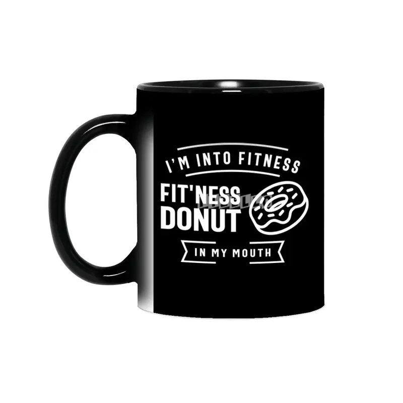 I'm Into Fitness Fit'ness Donut In My Mouth Sihirli Kupa