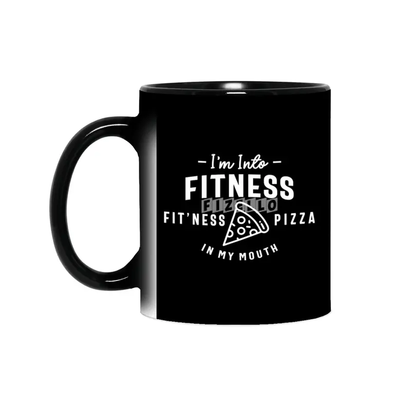 I'm Into Fitness Fit'ness Pizza In My Mouth Sihirli Kupa